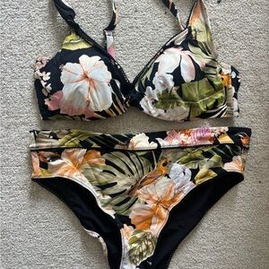 Floral Print Bikini Set